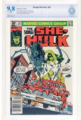 Savage She-Hulk #20 Newsstand CBCS 9.8 WP AL MILGROM COVER MARVEL COMICS 1981 🔥 - Image 1 of 4