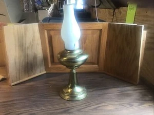 VINTAGE RISDON MFG. CO. DANBURY P&A OIL LAMP WITH WICK CHIMNEY Make Offer - Picture 1 of 6
