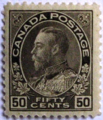 1925 CANADA #120: F/VF MH 'KGV' - a High Value from the Admiral set - Image 1 of 3