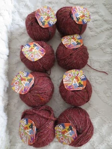 8 - 50g balls ADRIAFIL ROLLER Wool Blend BULKY #67 Rust Tweed? Lot 2242 YARN - Bild 1 von 6