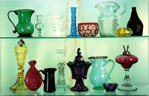American Blown Pressed Glass Bennington Museum Vermont Postcard - Picture 1 of 2