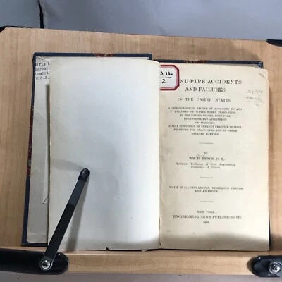 1895 Sand-Pipe Accidents and Failures in the United States - Scarce Engineering  - Image 1 of 4