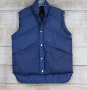 VINTAGE Ted Williams Sears Sports Center Mens Size Small Button Down Vest Navy - Picture 1 of 6
