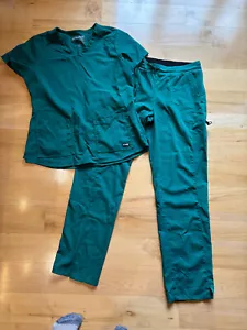 Sanibel Scrub Set Medium Top ~ Large Pants Teal Green Used - Picture 1 of 1