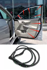 For Toyota Corolla 07-13 Front Right Side Door Rubber Weatherstrip 67861-02200 - Picture 1 of 7