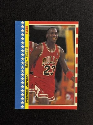 Tarjeta adhesiva Fleer Michael Jordan 1987 2 de 11 HOF LEGEND 🔥 Foto 1 de 4