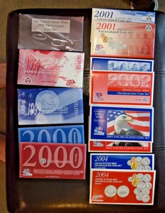 2000-2013 P&D Uncirculated Mint Sets (+1995 P&D, 1999D, 1999 SBA P&D) OGP/COA - Picture 1 of 3