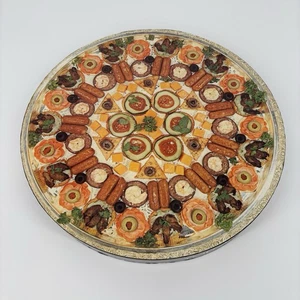 Vintage 1973 Springbok Circular Jigsaw Puzzle You Are What You Eat Complete - Picture 1 of 4