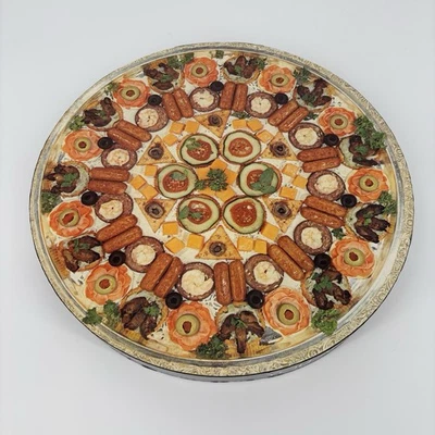 Vintage 1973 Springbok Circular Jigsaw Puzzle You Are What You Eat Complete - Image 1 of 4