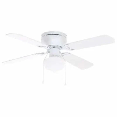Hampton Bay 42 in Littleton LED White Ceiling Fan UB42S-WH-SH -Free Shipping - Image 1 of 4