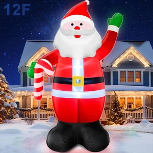 TURNMEON 12 Foot Super Giant Christmas Inflatable Santa Claus Christmas Decorati - Picture 1 of 12