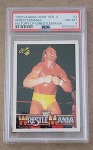 HULK HOGAN graded trading card 1990 Classic WWF Ser 2 #3 PSA 8 Wreslemania - Picture 1 of 2