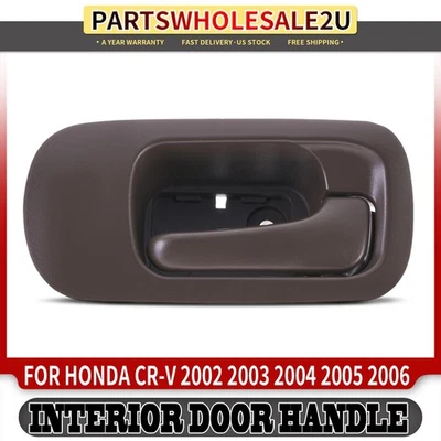 Manija de puerta interior marrón profundo del pasajero delantero derecho para Honda CR-V 2002-2006 Foto 1 de 4