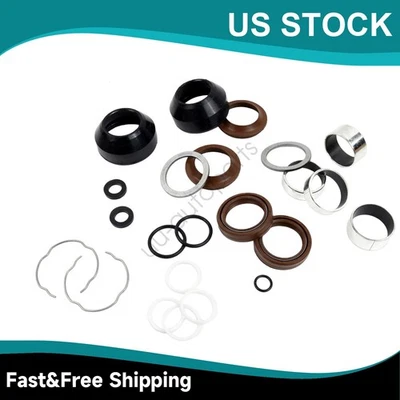 41mm Fork Rebuild Kit Seals Bearings Bushings for Harley Softail Dyna Wide Glide - Image 1 of 4