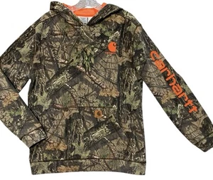 Vintage Carhartt Realtree Camo Hoodie Y2K Camo Pullover Youth XL Adult Small - Picture 1 of 9