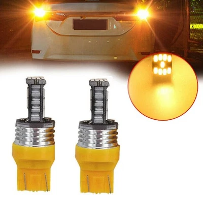 LED Bulbs Amber Canbus 7440 DC9V~18V T20 Led Turn Signal Light WY21W 2pcs - Image 1 of 4