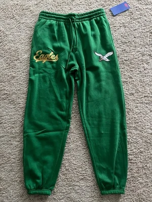 Ultra Game Philadelphia Eagles Retro Kelly Green Gold Joggers Sweatpants S M L - Image 1 of 4