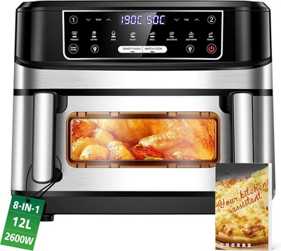 Friggitrice Ad Aria Calda a 2 Camere | Airfrey 12L Regolabile E Camera Singola D - Immagine 1 di 4