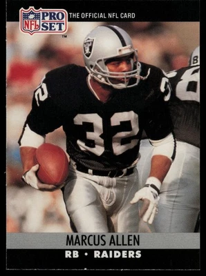 1990 Pro Set #538 Marcus Allen Los Angeles Raiders - Image 1 of 2