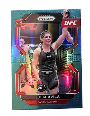 2022 PANINI PRIZM UFC 136 JULIA AVILA RC TEAL PRIZM 41/49 - Image 1 of 2