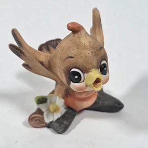 Baby Robin Singing Twilly Bird Josef Originals Figurine 2.5" Tall Vintage - Picture 1 of 9