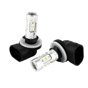 new Headlight H27 2018 White light Fog Lights Bulb 2Pcs Super Bright 10 LED 50W - Picture 1 of 12
