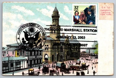 #3182i Celebrate the Century Immigrants Arrive Maxi Card w/Pictorial Cancel - Image 1 of 2