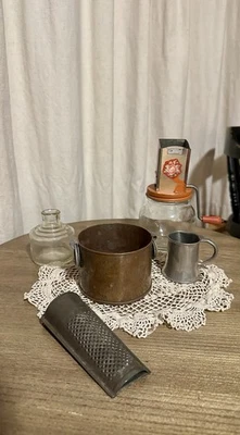 This And That Antique Set/Great For A Shelf In Your Country Kitchen - Image 1 of 3