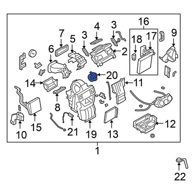 For Nissan Versa 2007-2011 Nissan 27226EE91C HVAC Blower Motor Foto 1 de 2