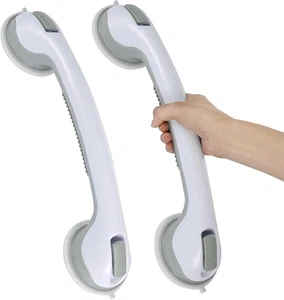 Haltegriffe für Badewannen und Duschen Schwerlast Duschgriff 2er Pack 16" Saugkraft - Bild 1 von 9