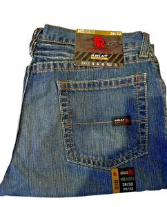 Jeans ARIAT M5 resistentes al fuego NUEVO con etiquetas para hombre talla 38/32 calce ajustado pierna recta - Imagen 1 de 7