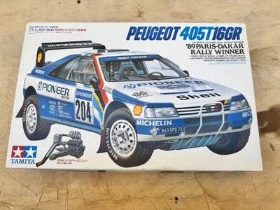 TAMIYA 1/24 Peugeot 405 T16 GR ‘89 Paris Dakar Rally Winner - Nuovo OOP RARO - Immagine 1 di 4