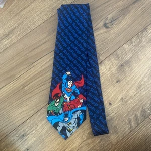 Corbata Superman, Flash, Batman Six Flags Logo - Imagen 1 de 5