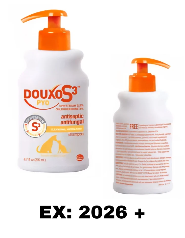 Douxo S3 Chlorhexidine Antiseptic Antifungal Shampoo Dogs Cats - 6.7 Fl Oz 2026 - Image 1 of 3