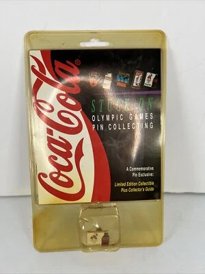 "Stuck On Olympic Games Collecting" Pin Coca-Cola 1995- New- "Atlanta 1996"  - Image 1 of 4