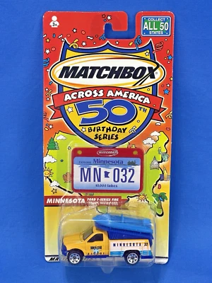 Matchbox Across America - Minnesota Water Rescue Truck - 50th Birthday Series - Image 1 of 4
