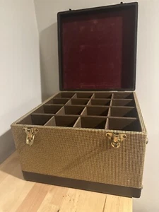 Barnett & Jaffe Baja Vintage 16 Slot Slide Case Box 11x11x8 BELLISSIME CONDIZIONI - Foto 1 di 11