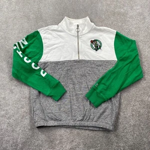 Boston Celtics Tailgate NBA Basketball 1/4 Zip Up Sweatshirt Men's Size S Green - Picture 1 of 13