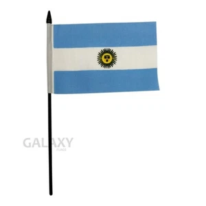 "4x6" Argentinien Flagge / Argentinien Tischflagge / Argentinien Stockflagge - Bild 1 von 1