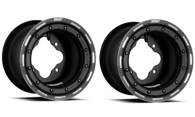 Par de llantas traseras Beadlock negras DWT G3 9" 9x8 3+5 4/115 Yamaha Warrior 350 Foto 1 de 3