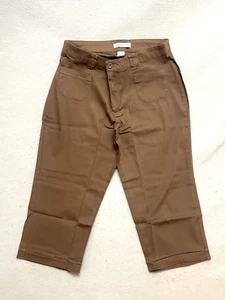 Roaman's Plus Size Capri Brown Size 12W Pockets NEW 1769-6 - Picture 1 of 7