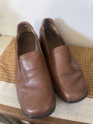 St. John’s Bay 8 Brown Leather Slip On Shoes  - Image 1 of 4