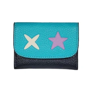 NWT NEW Coach Star Slim Mini Card Case Pouch Smooth Leather - Picture 1 of 1