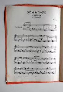 SPARTITO MUSICALE FIORI MUSICALI VINCENZO BILLI  SOGNI D'AMORE - Picture 1 of 1