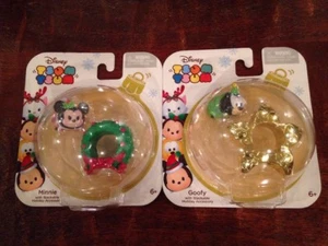 Disney Tsum Tsum Christmas Holiday Ornament Goofy Star Stackable Lot - Picture 1 of 6