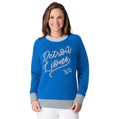 NFL Detroit Lions Officially Licensed Women's Hail Mary Sweatshirt G-III Cover
