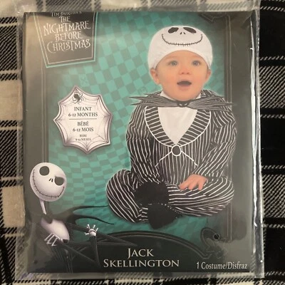 Jack Skellington Halloween Costume Baby/ Infant 6–12 Months Brand NEW! - Image 1 of 3