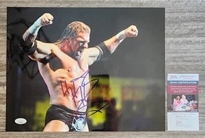 TRIPLE H Signed 11x14 Metallic Photo Hunter Hearst Helmsley WWF WWE LEGEND JSA - Picture 1 of 2