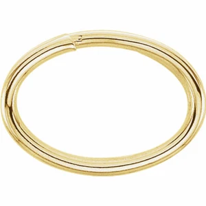 4,8x6,8 mm OD 14k Oro Amarillo Sólido Split Anillo de Salto Dije Eslabón EE. UU. - Imagen 1 de 4