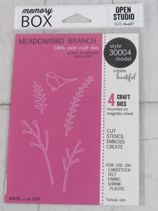 Caja de memoria Open Studio Steel Craft Die, rama Meadowbird, 4 troqueles, 30004 - Imagen 1 de 2